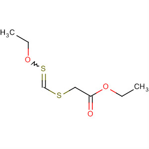 Structure of Acetic acid, [(ethoxythioxomethyl)thio]-, ethyl ester