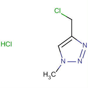 Structure of 1H-1,2,3-Triazole, 4-(chloromethyl)-1-methyl-, monohydrochloride