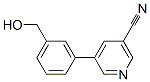Structure of 3-(5-Cyanopyridin-3-yl)benzyl alcohol