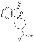 反式-1-氧代-螺[环己基-1,3(1H)-呋喃并[3,4-c]吡啶]-4-羧酸结构式