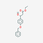 ethyl 3-(4-(benzyloxy)phenyl)-3-hydroxypropanoate结构式