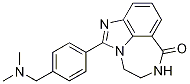 Structure of Imidazo[4,5,1-jk][1,4]benzodiazepin-7(4H)-one, 2-[4-[(dimethylamino)methyl]phenyl]-5,6-dihydro-