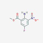 methyl 2-amino-5-fluoro-3-nitrobenzoate结构式