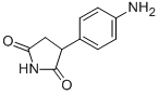 3-(4-AMINO-PHENYL)-PYRROLIDINE-2,5-DIONE结构式