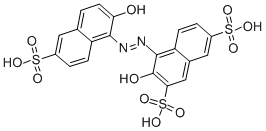 Structure of 1-(2-HYDROXY-6-SULFO-1-NAPHTHYLAZO)-2-NAPHTHOL-3,6-DISULFONIC ACID