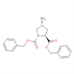 Structure of 1,2-Pyrrolidinedicarboxylic acid, 4-amino-, bis(phenylmethyl) ester,(2S,4R)-