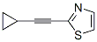 Structure of THIAZOLE,2-(CYCLOPROPYLETHYNYL)-