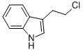 Structure of 3-(2-chloroethyl)-1H-indole