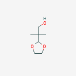 2-(1,3-dioxolan-2-yl)-2-methylpropan-1-ol结构式