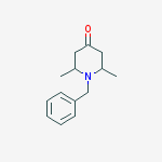 1-Benzyl-2,6-dimethylpiperidin-4-one结构式