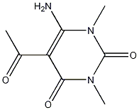 Structure of 5-Acetyl-6-amino-1,3-dimethyluracil