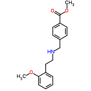 Structure of methyl 4-({[2-(2-methoxyphenyl)ethyl]amino}methyl)benzoate