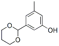 Structure of Phenol,3-(1,3-dioxan-2-yl)-5-methyl-