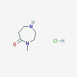 Structure of 4-Methyl-1,4-diazepan-5-one hydrochloride