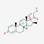 (8s,9s,10r,13s,14s,16s,17r)-17-hydroxy-17-(2-hydroxyacetyl)-10,13,16-trimethyl-7,8,9,14,15,16-hexahydro-6h-cyclopenta[a]phenanthren-3-one结构式