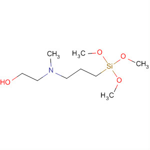Structure of N-(HYDROXYETHYL)-N-METHYLAMINOPROPYLTRIMETHOXYSILANE: 75% IN METHANOL