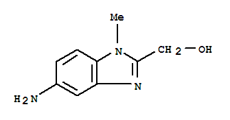 Structure of 1H-Benzimidazole-2-methanol,5-amino-1-methyl-