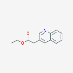 Ethyl 2-(quinolin-3-yl)acetate结构式