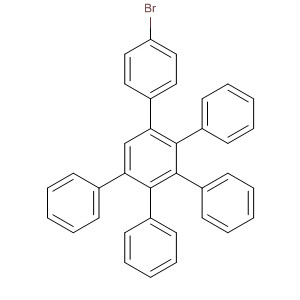 Structure of 1,1':2',1''-Terphenyl, 4-bromo-3',4',5'-triphenyl-