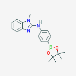Structure of 1-Methyl-N-(4-(4,4,5,5-tetramethyl-1,3,2-dioxaborolan-2-yl)phenyl)-1H-benzo[d]imidazol-2-amine