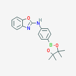 2-Benzoxazolamine,N-[4-(4,4,5,5-tetramethyl-1,3,2-dioxaborolan-2-yl)phenyl]-结构式