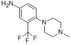 Structure of 4-(4-METHYL-PIPERAZIN-1-YL)-3-TRIFLUOROMETHYL-PHENYLAMINE