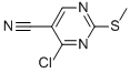 Structure of 4-Chloro-2-(methylthio)pyrimidine-5-carbonitrile ,97%