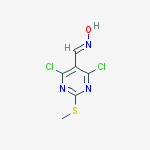 Structure of (E)-4,6-Dichloro-2-(methylthio)pyrimidine-5-carbaldehyde oxime