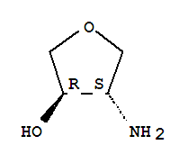 (3R,4S)-4-氨基四氢呋喃-3-醇结构式