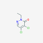 3(2H)-Pyridazinone, 4,5-dichloro-2-ethyl-结构式
