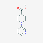 1-Pyridin-3-ylpiperidine-4-carboxylic acid结构式