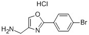Structure of C-[2-(4-BROMO-PHENYL)-OXAZOL-4-YL]-METHYLAMINE HYDROCHLORIDE