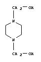 Structure of piperazine-1,4-dimethanol