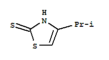 Structure of 2(3H)-Thiazolethione,4-(1-methylethyl)-