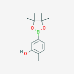 Structure of 2-methyl-5-(4,4,5,5-tetramethyl-1,3,2-dioxaborolan-2-yl)phenol