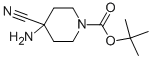 Structure of TERT-BUTYL 4-AMINO-4-CYANOPIPERIDINE-1-CARBOXYLATE
