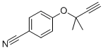 Structure of 4-[(1,1-DIMETHYLPROP-2-YNYL)OXY]BENZONITRILE