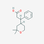 Structure of 3-(2,2-dimethyloxan-4-yl)-3-phenylpropanoic Acid