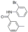 Structure of N-(2-bromophenyl)-3-methylbenzamide