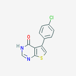 Structure of 5-(4-CHLOROPHENYL)-3H-THIENO[2,3-D]PYRIMIDIN-4-ONE