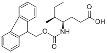 Structure of 4-FMOC-(R)-AMINO-5-(S)METHYL HEPTANOIC ACID