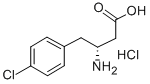 Structure of (R)-3-AMINO-4-(4-CHLOROPHENYL)BUTANOIC ACID HYDROCHLORIDE