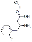 Structure of (betaS)-beta-Amino-2-fluorobenzenebutanoic acid hydrochloride