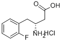 Structure of (R)-3-AMINO-4-(2-FLUOROPHENYL)BUTANOIC ACID HYDROCHLORIDE
