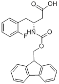 Structure of FMOC-(R)-3-AMINO-4-(2-FLUORO-PHENYL)-BUTYRIC ACID