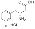 Structure of (R)-3-AMINO-4-(3-FLUOROPHENYL)BUTANOIC ACID HYDROCHLORIDE