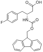Structure of (R)-FMOC-4-FLUORO-BETA-HOMOPHE-OH