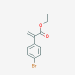 Structure of ethyl 2-(4-bromophenyl)prop-2-enoate