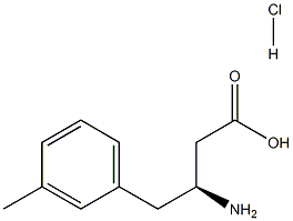 (S)-3-AMino-4-(3-Methylphenyl)-butyric acid-HCl结构式