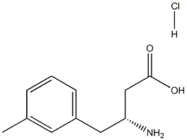 (R)-3-AMino-4-(3-Methylphenyl)-butyric acid-HCl结构式